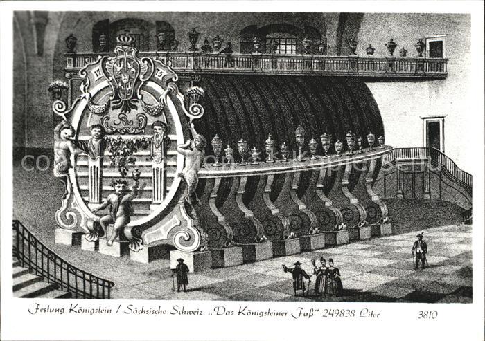 Koenigstein Saechsische Schweiz Festung Koenigstein