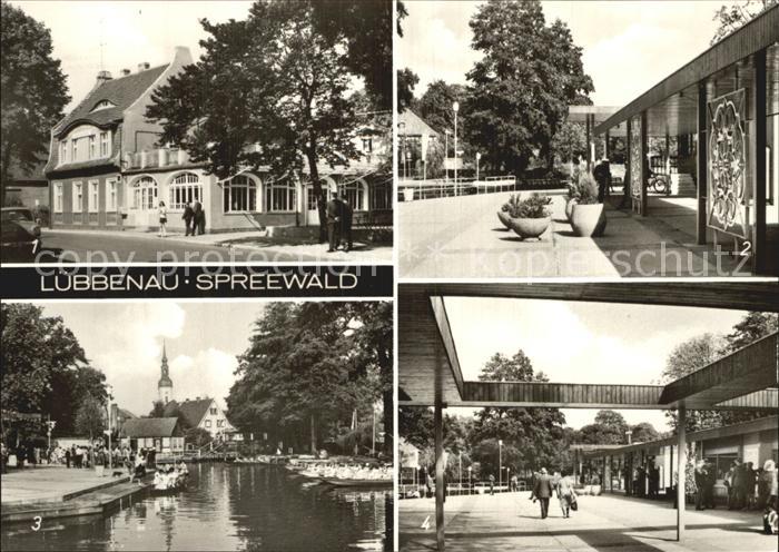 Luebbenau Spreewald HO-Gaststaette Zum gruenen Strand der Spree Hafen