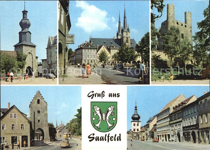 Saalfeld Saale Oberes Tor Markt Sankt Johanneskirche Saaltor