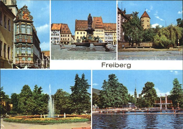 Freiberg Sachsen Renaissance-Erker Karl Marx-Strasse Johannisbad