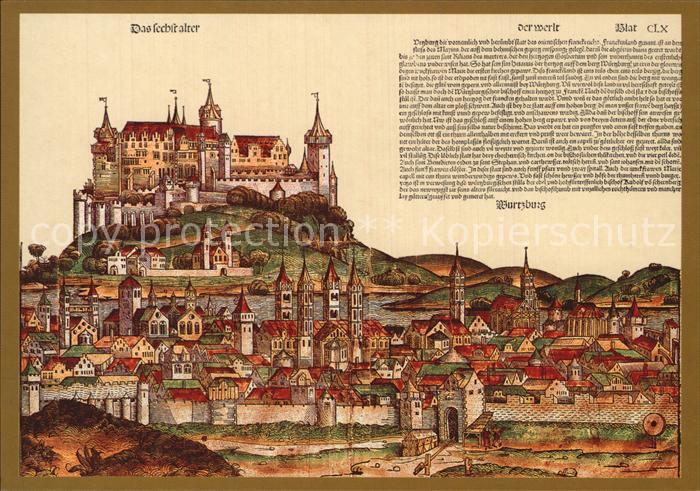 WueRZBURG Bayern Stadtansicht