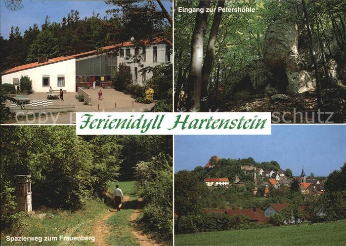 Hartenstein Mittelfranken Petershoehle Spazierweg zum Frauenberg