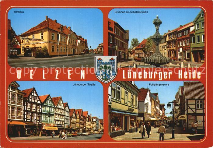 Uelzen Lueneburger Heide Rathaus Brunnen Schellenmarkt Lueneburger Strasse