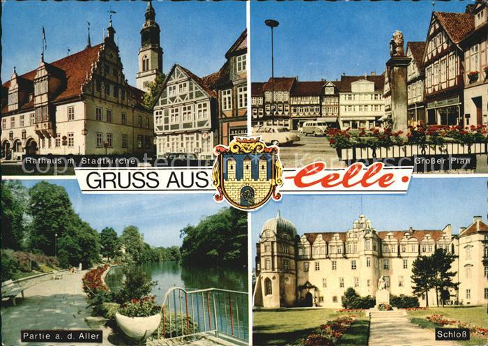Celle Niedersachsen Schloss Rathaus Grosser Plan Stadtkirche