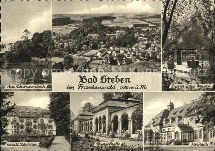 Bad Steben Kurhaus Wandelhalle Schwanenteich