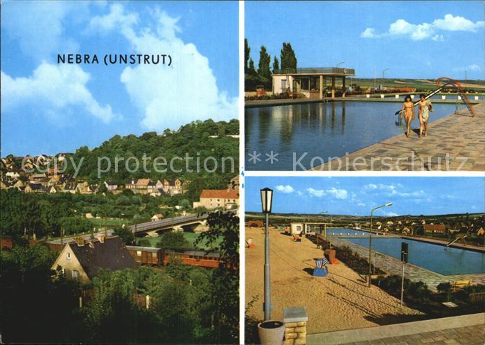 Nebra Unstrut Teilansicht Schwimmbad