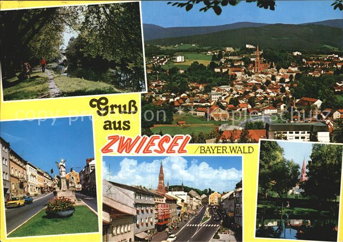 Zwiesel Niederbayern Gesamtansicht Denkmal Kirche