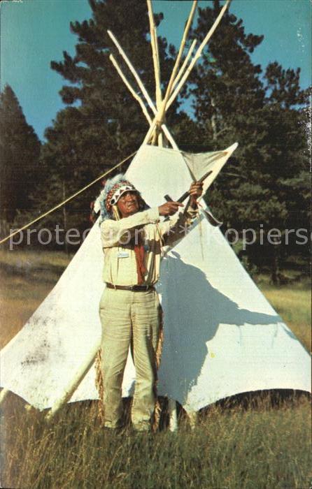Indianer Native American Minnesota's Chief Little White Cloud Ti