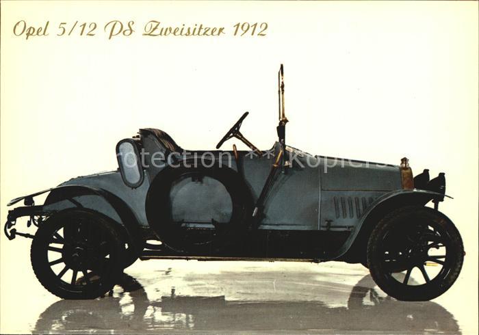 Autos Opel 5/12 PS Zweisitzer 1912