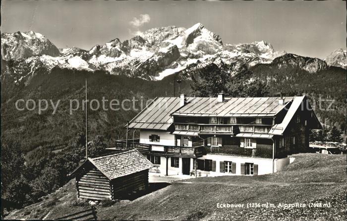 Eckbauer Alm Berggasthof Eckbauer Bergbahn Alpspitze