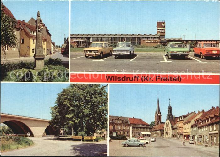 Wilsdruff Postsaeule Autobahn Raststaette Bruecke Markt