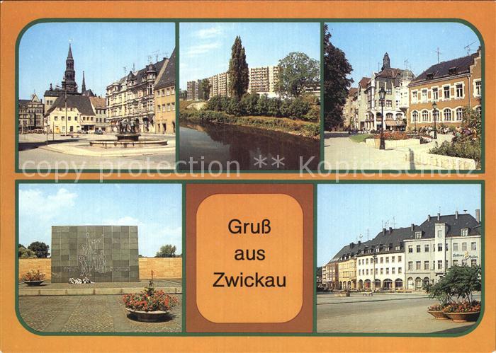 Zwickau Sachsen Hauptmarkt Wilhelm Pieck Strasse Mahnmal