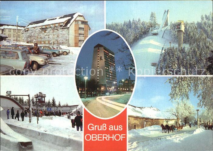 Oberhof Thueringen FDGB Erholungsheim Dimitroff Schanze Rennsteig Winter