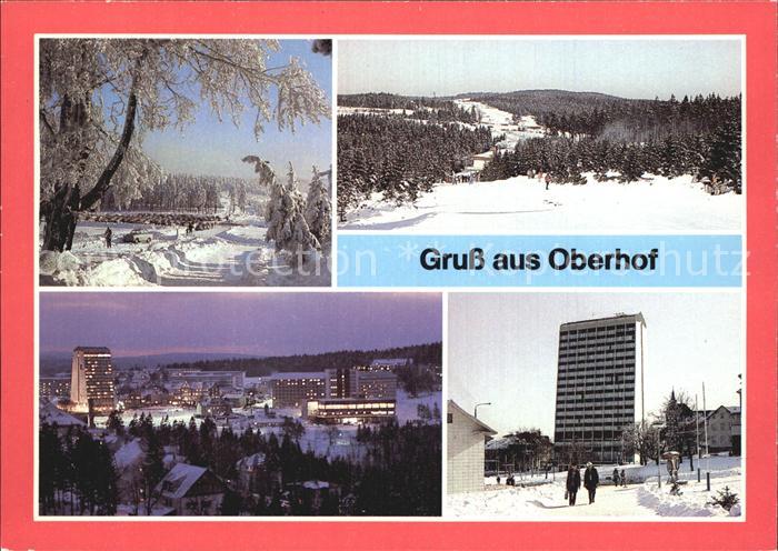 Oberhof Thueringen Grenzadler FDGB Erholungsheim Rennsteig Winter