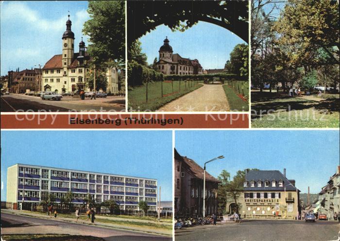 Eisenberg Thueringen Rathaus Schlossgarten Park es Friedens