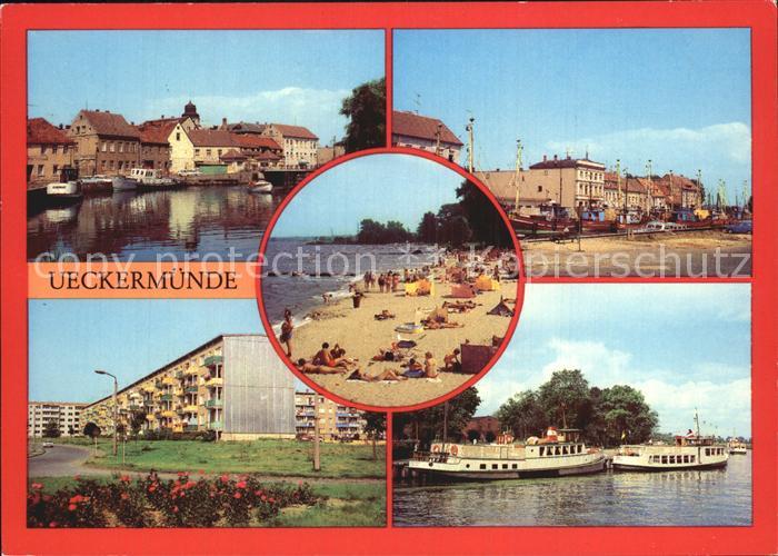 Ueckermuende Mecklenburg Vorpommern Hafen Strand Neuendorfer Strasse