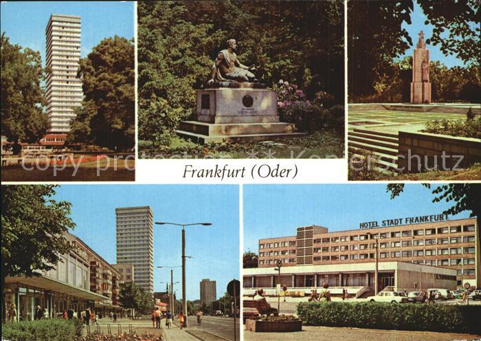 Frankfurt Oder Hochhaus Platz der Republik Hotel Stadt Frankfurt Heinrich Kleist