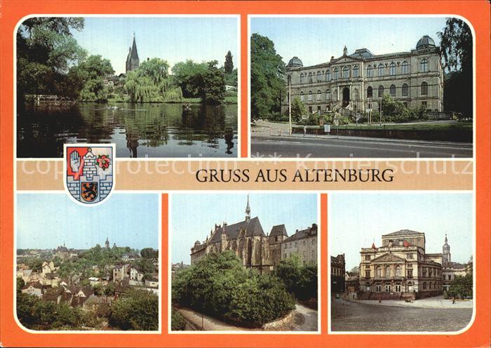 Altenburg Thueringen Kleiner Teich Lindenau Museum Schlosskirche Theater