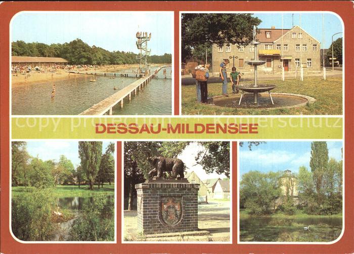 Mildensee Strandbad Adria Konsum Klubgaststaette Schalitzer See Napoleonturm