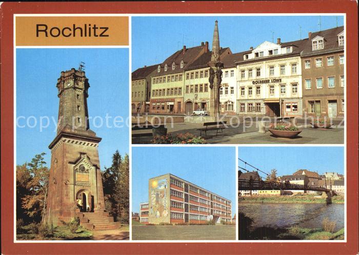 Rochlitz Sachsen Aussichtsturm Platz der Befreiung Hermann Matern Oberschule