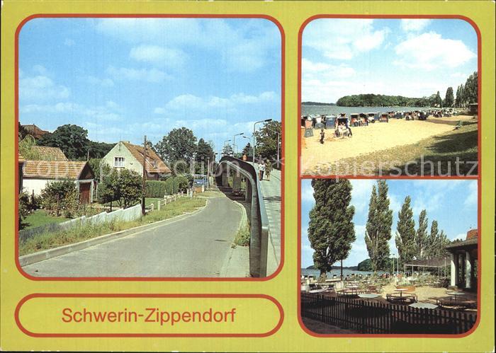 Zippendorf Fussgaengerbruecke Strandbad