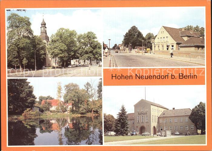 Hohen Neuendorf Kirche S-Bahnhof Rotpfuhlen Rathaus