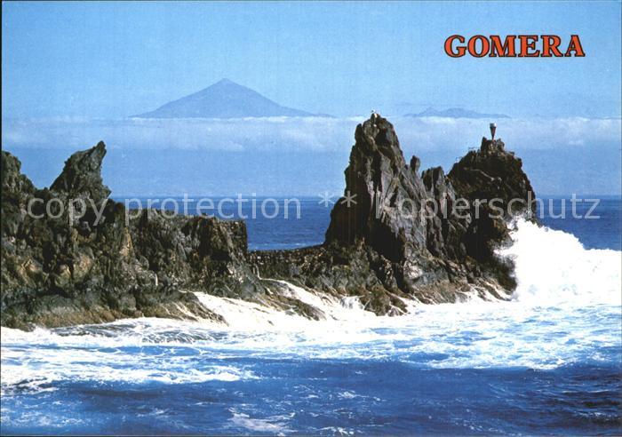 Gomera La San Sebastian Kueste Teide