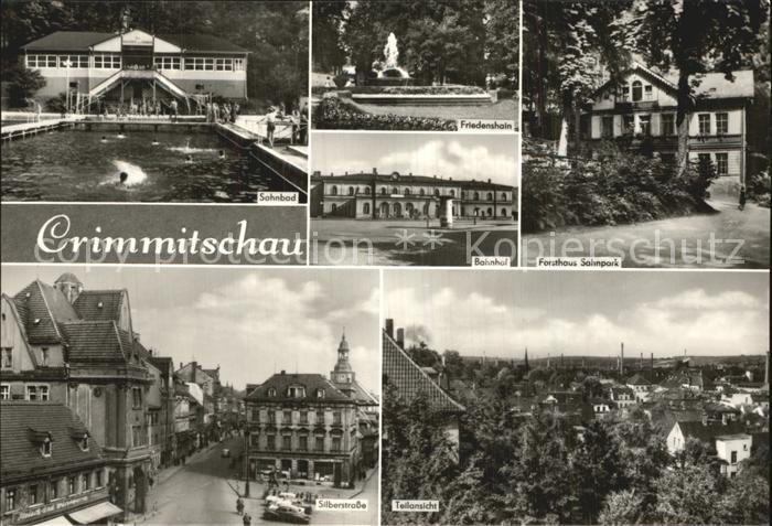 Crimmitschau Bahnhof Forsthaus Sahnpark Sahnbad Silberstrasse