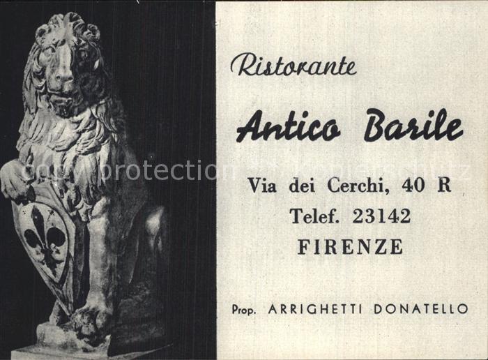 Firenze Florenz Ristorante Antico Barile