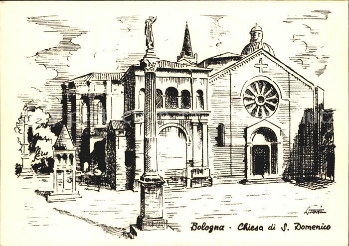 Bologna Ciesa San Domenico Zeichnung