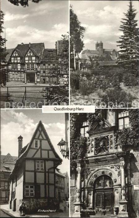 Quedlinburg Harz Finkenherd Rathaus Schloss