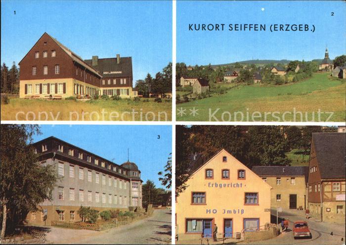 Seiffen Erzgebirge Erholungsheim Berghof Teilansicht Erzgebirgisches Spielzeugmu