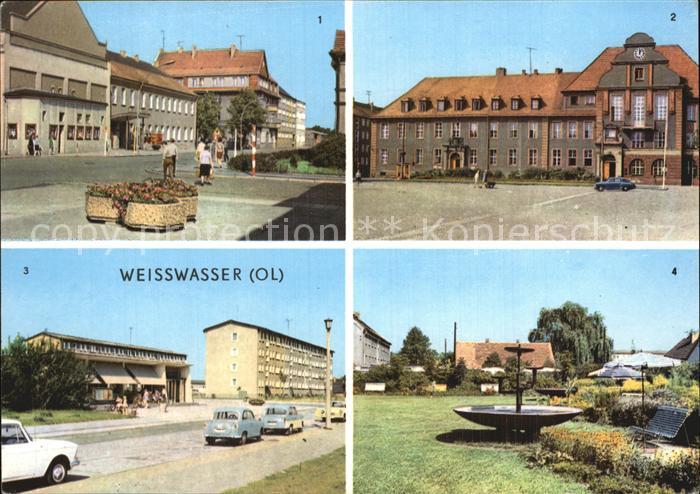 Weisswasser Oberlausitz Muskauer Strasse Rathaus Wohnkomplex Humboldstrasse