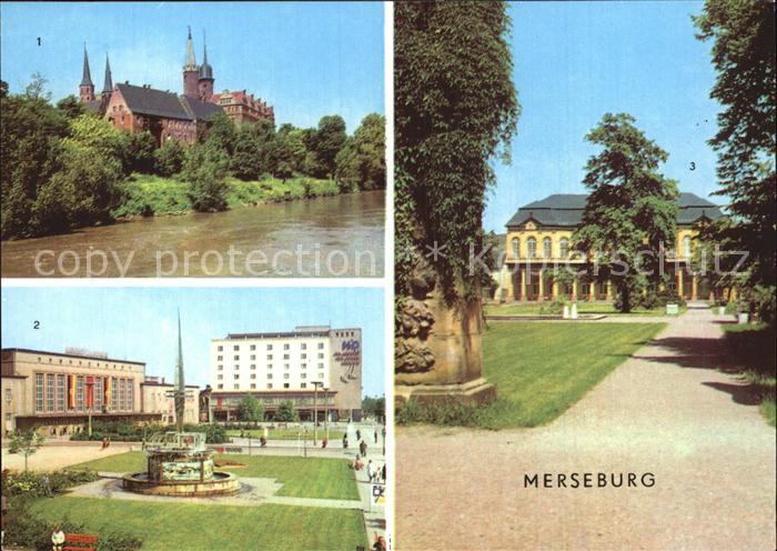 Merseburg Saale Schloss und Dom Gargarinplatz Schlossgarten