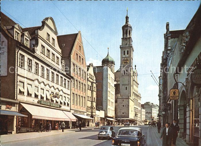 Augsburg Maximilianstrasse mit Perlach
