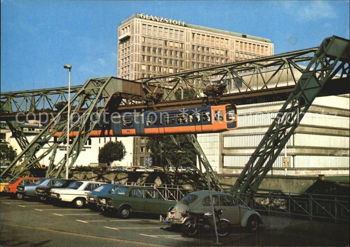 WUPPERTAL NRW Schwebebahn und Glanzstoffhochhaus