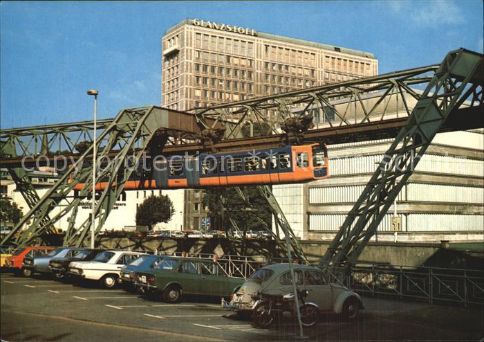 WUPPERTAL NRW Schwebebahn und Glanzstoffhochhaus