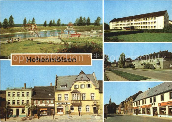 Hohenmoelsen Freibad Markt Erich Weinert Oberschule Ernt Thaelmann Strasse Karl