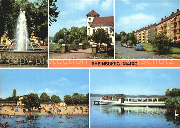 Rheinsberg Springbrunnen Schloss jetzt Diabetiker Sanatorium Joliot Curie Strass