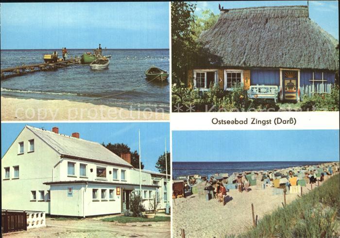 Zingst Ostseebad Am Fischerstrand Rohrdachkate Erholungsheim Sanddistel Strand