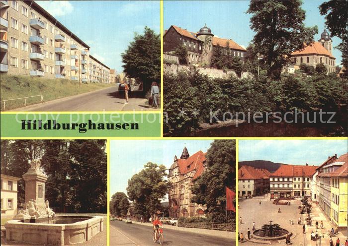 Hildburghausen Neubaugebiet An der alten Stadtmauer Brunnen am Theater Leninalle