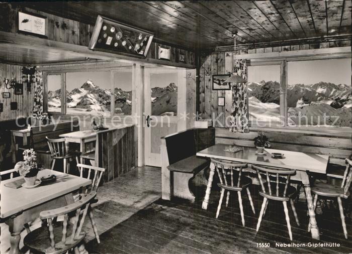 Nebelhorn Inneres der Gipfelhuette