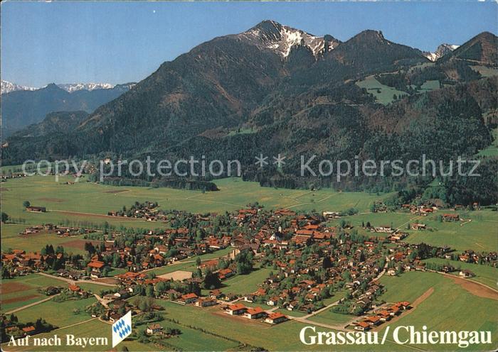 Grassau Chiemgau Fliegeraufnahme