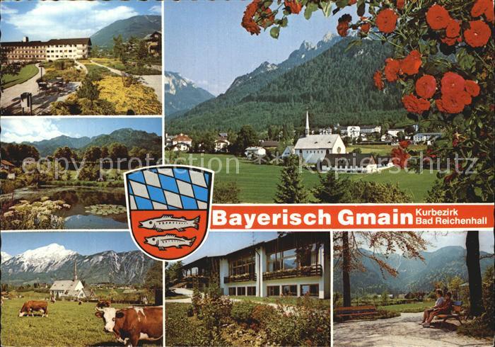 Gmain Bayerisch BFA Klinik Hochstaufen Seerosenteich Pfarrkirche