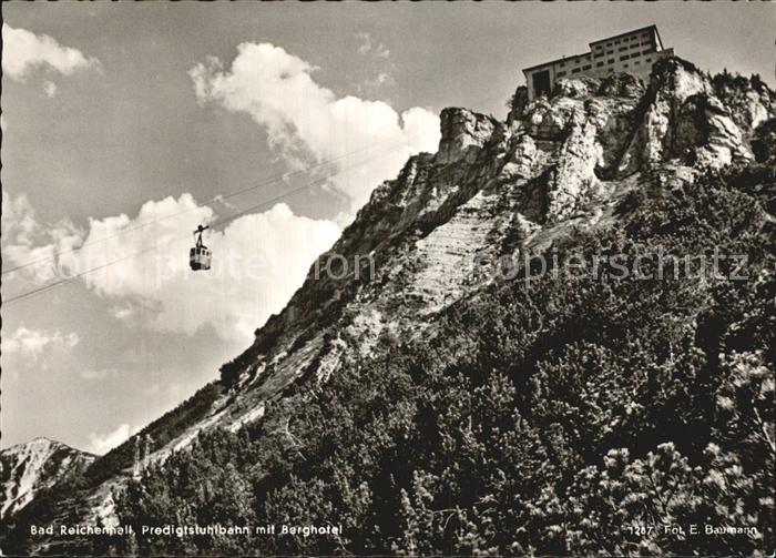 Bad Reichenhall Predigstuhlbahn mit Berghotel