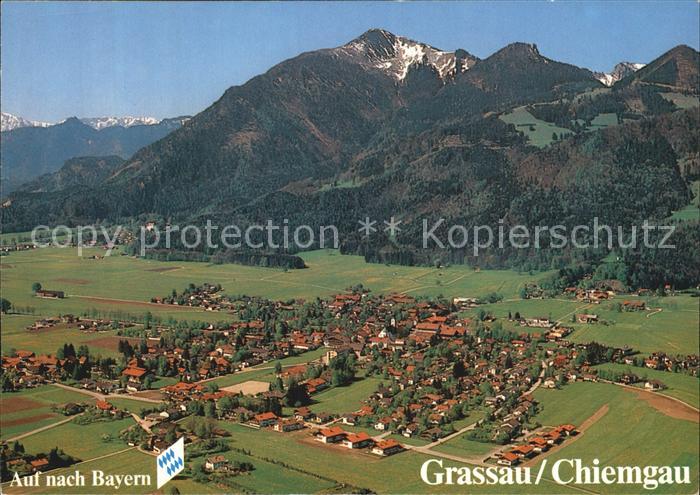 Grassau Chiemgau Fliegeraufnahme
