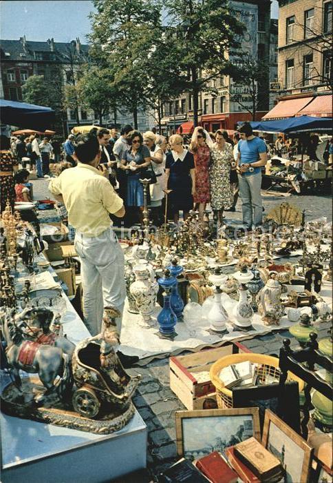 Bruxelles Bruessel Flohmarkt