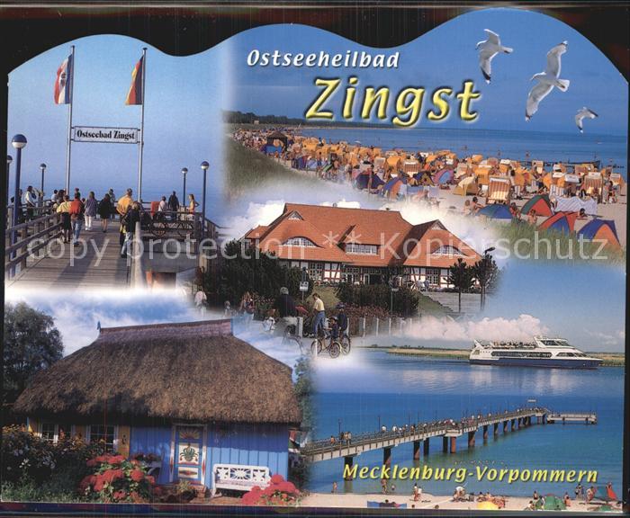 Zingst Ostseebad Seebruecke Strand Reethaus