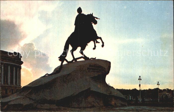 St Petersburg Leningrad Dekabristow Platz Petr I Denkmal