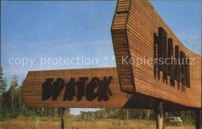 Bratsk Ortsschild